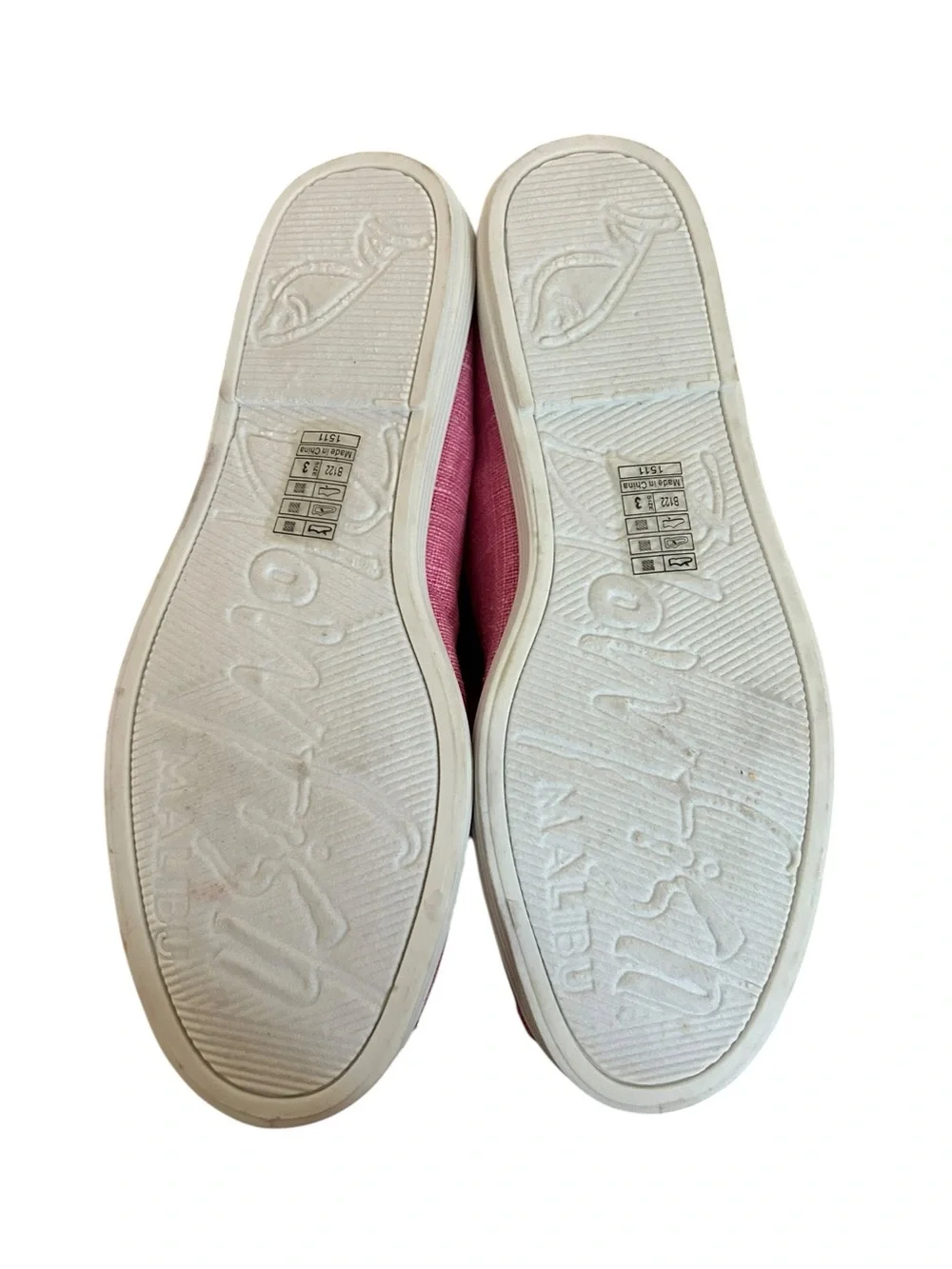 Blow fish Pink girls size 3  Button-Accent Slip-On Flats
